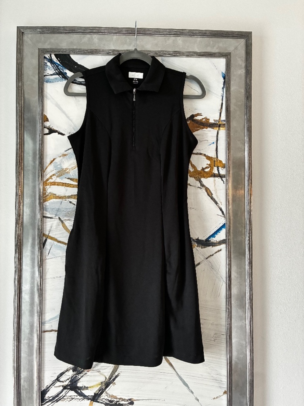 new without tags,  Greg Norman Womens flare zip dress , black, size medium